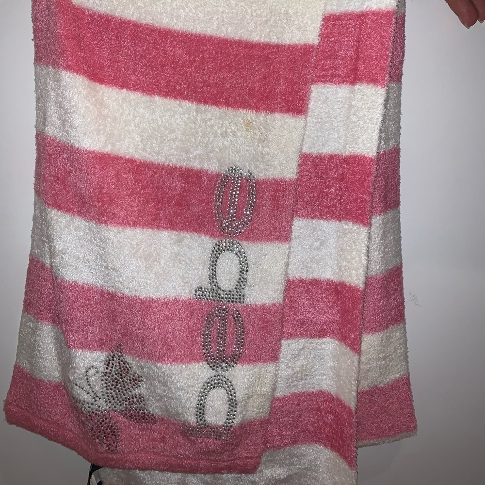 Bebe Scarf Pink/White One Size
